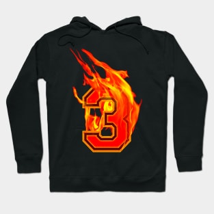 Burning Hot Sports Letter 3 Hoodie